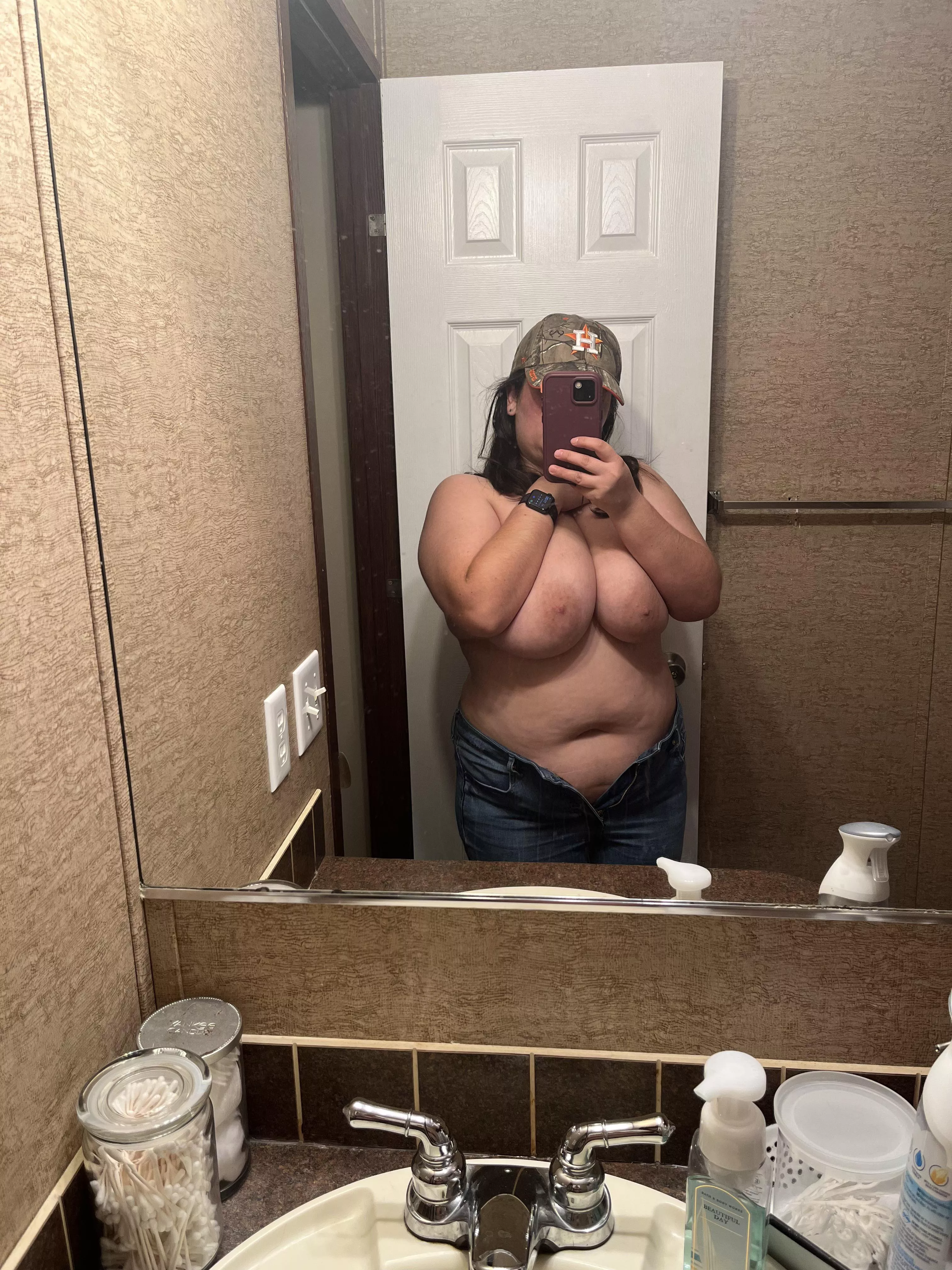 When they’re this big they’re gonna sag a bit…