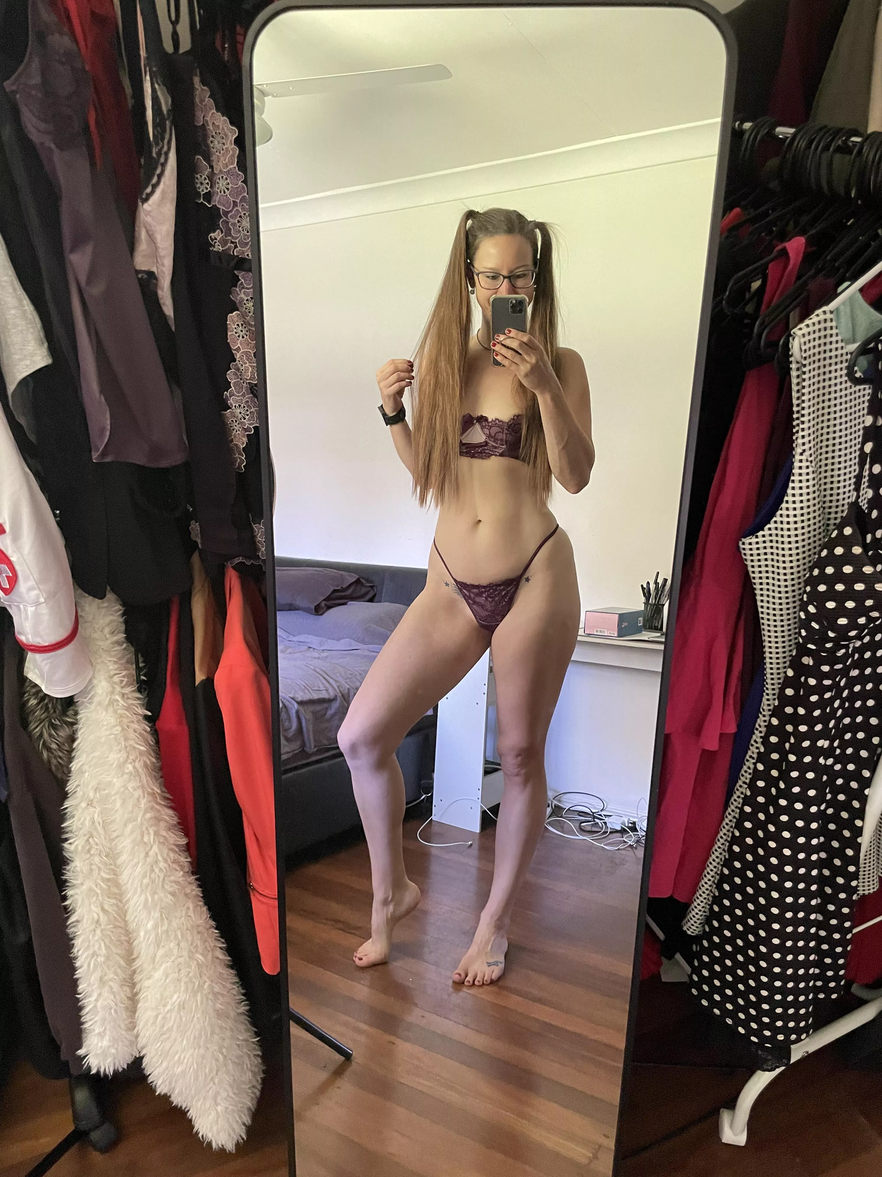 When you get sent a new lingerie collection… 🔥🥵 sexy times!