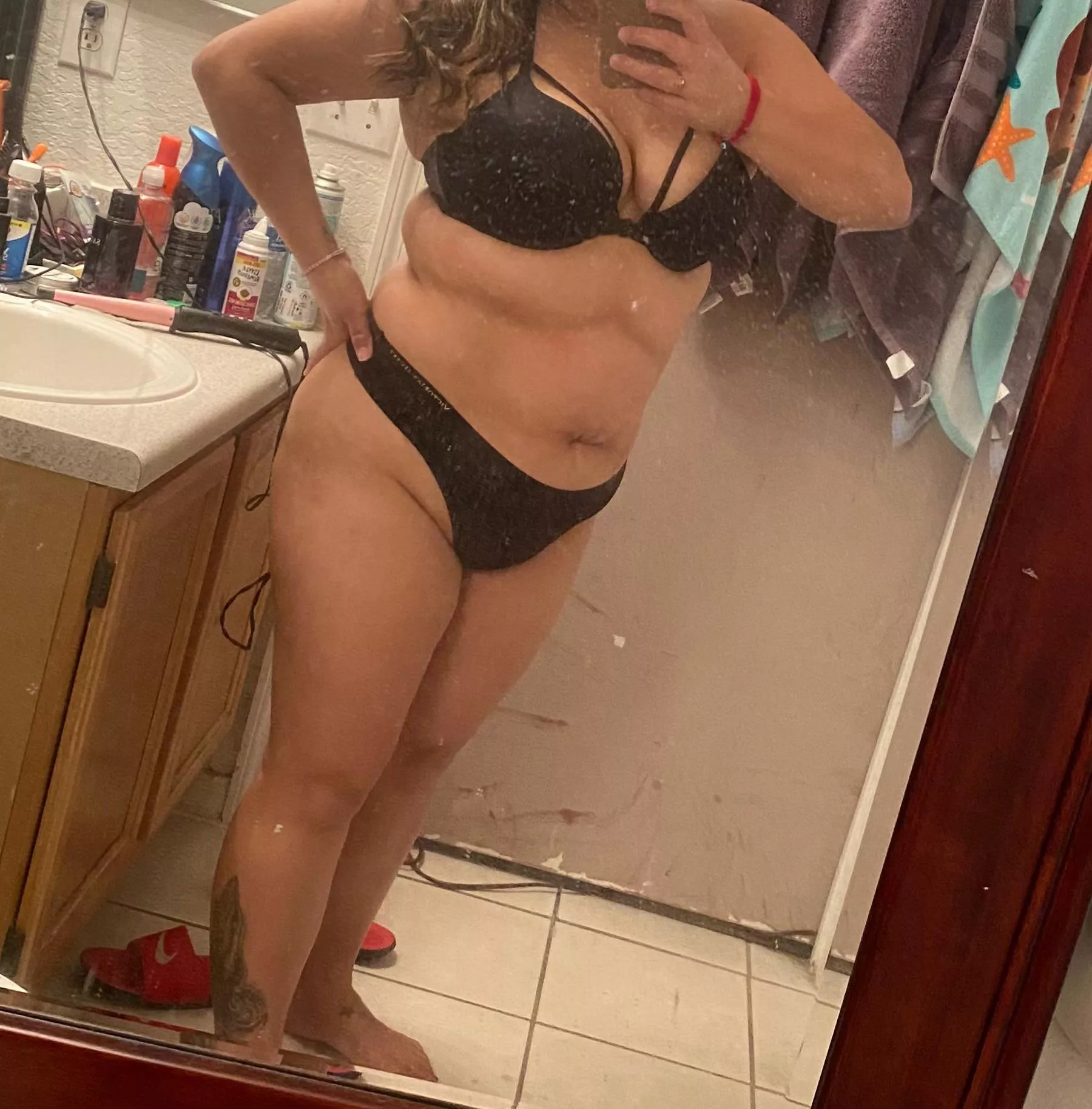 Wifey getting ready to go out