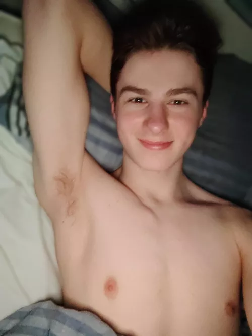 Woke up to warm pits