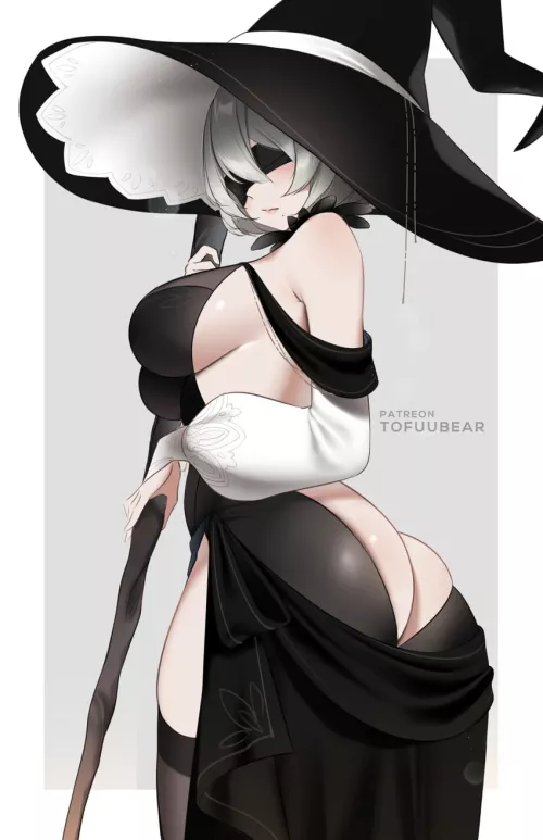 2B bewitching with her booty (tofuubear)
