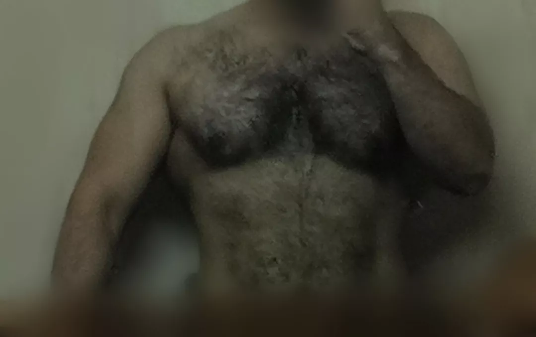 34 Hairy daddy shows off