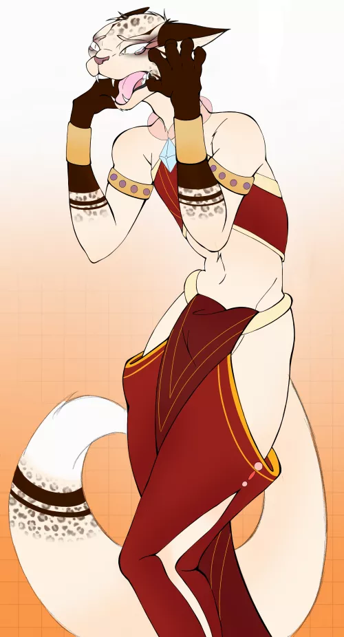 Akaava negative emotion study #1 - Hysterical (art by me - SnowyInuk!)