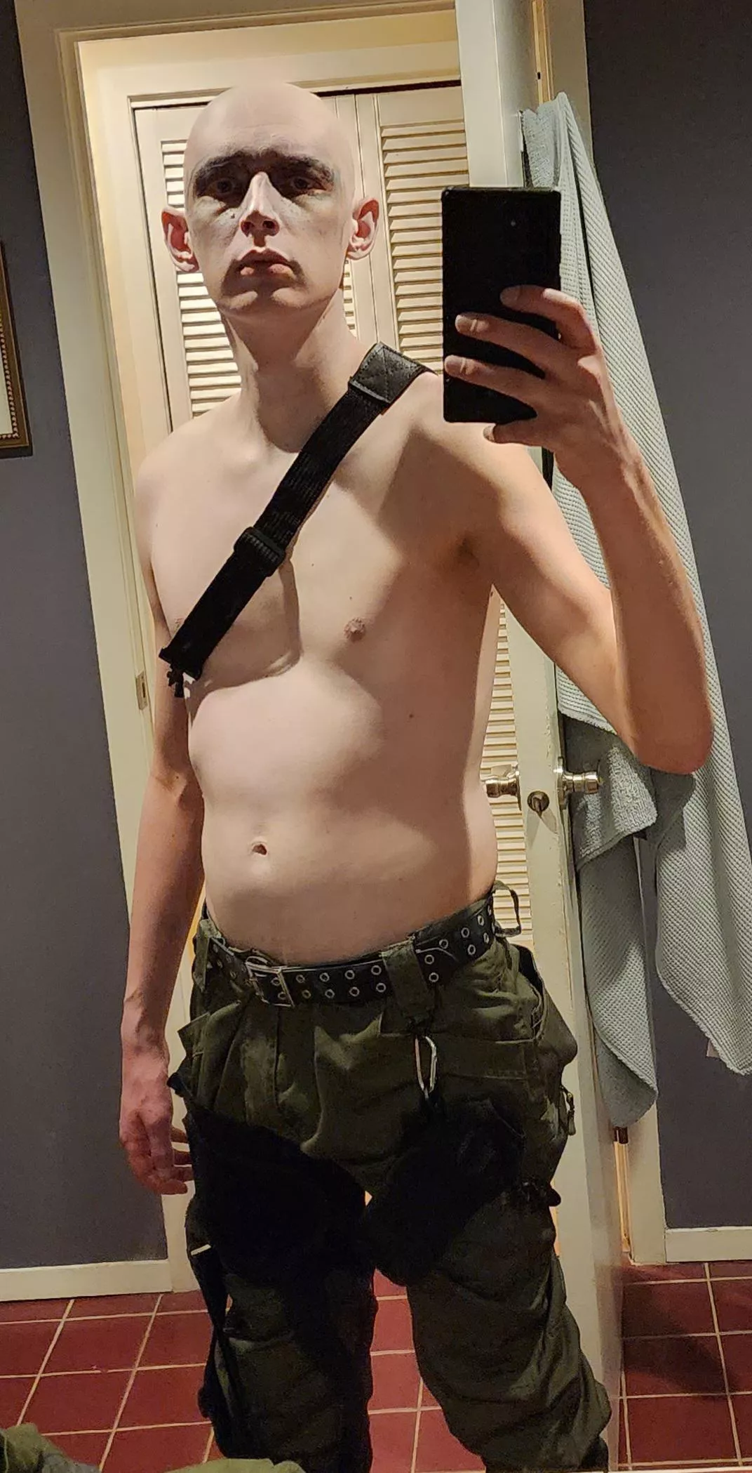 At least chemo makes for an accurate war boy costume, shiny and chrome!