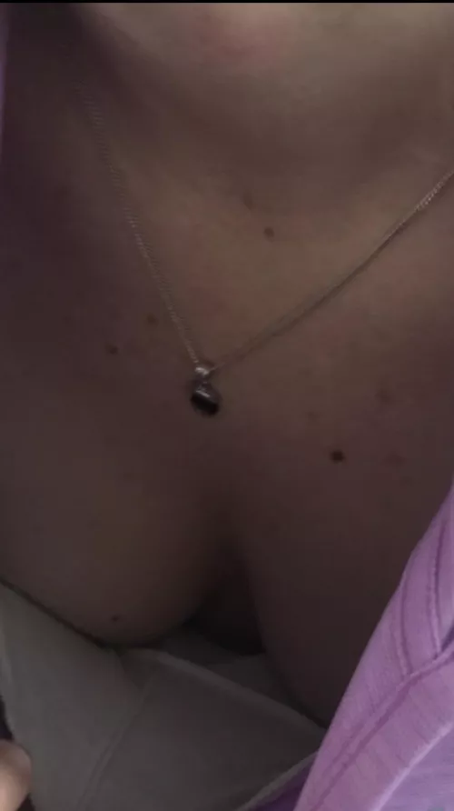 Down blouse. Who wants to see more