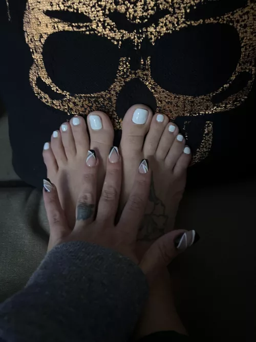 First time with the white polish. Thoughts?