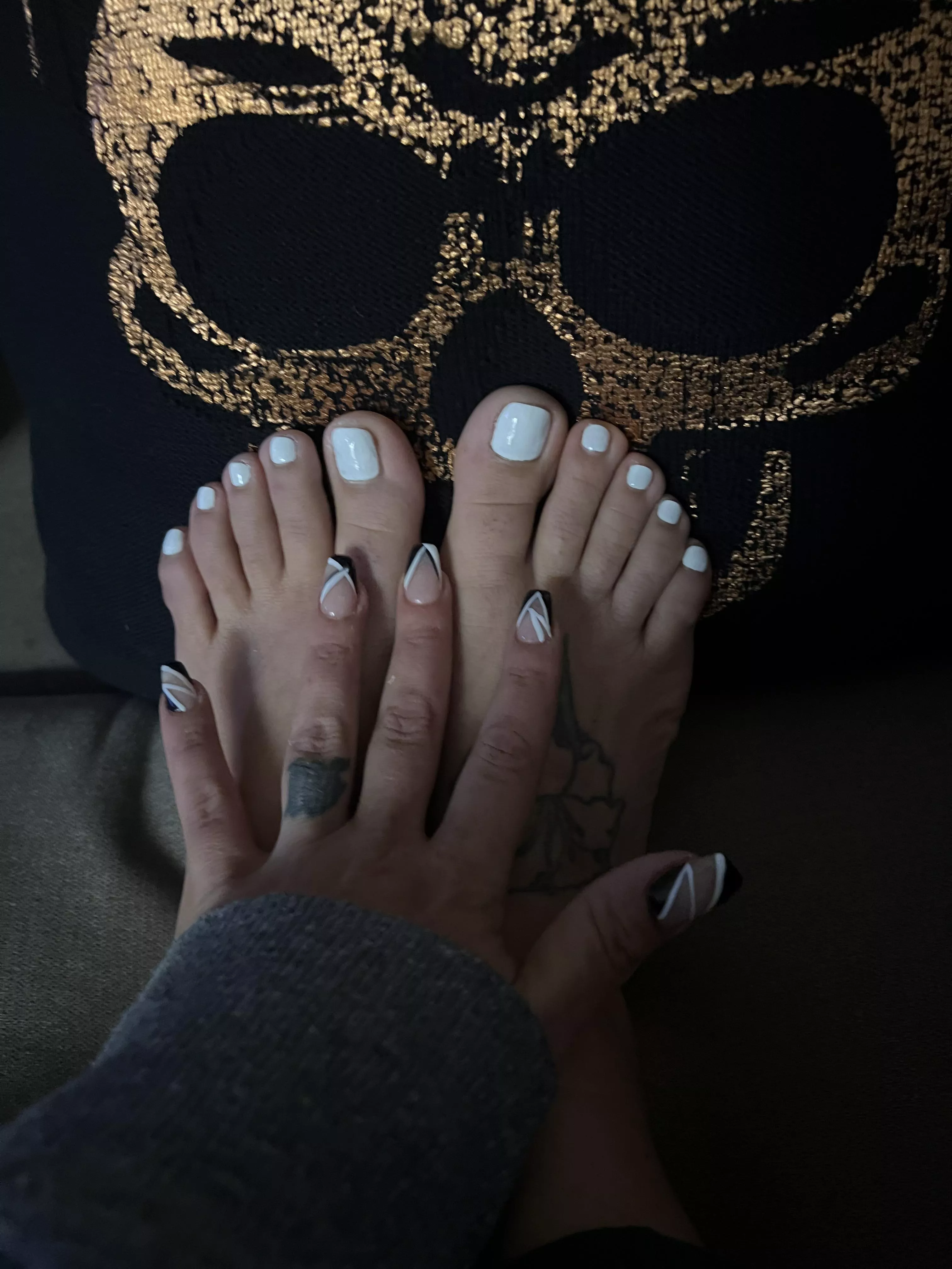 First time with the white polish. Thoughts?