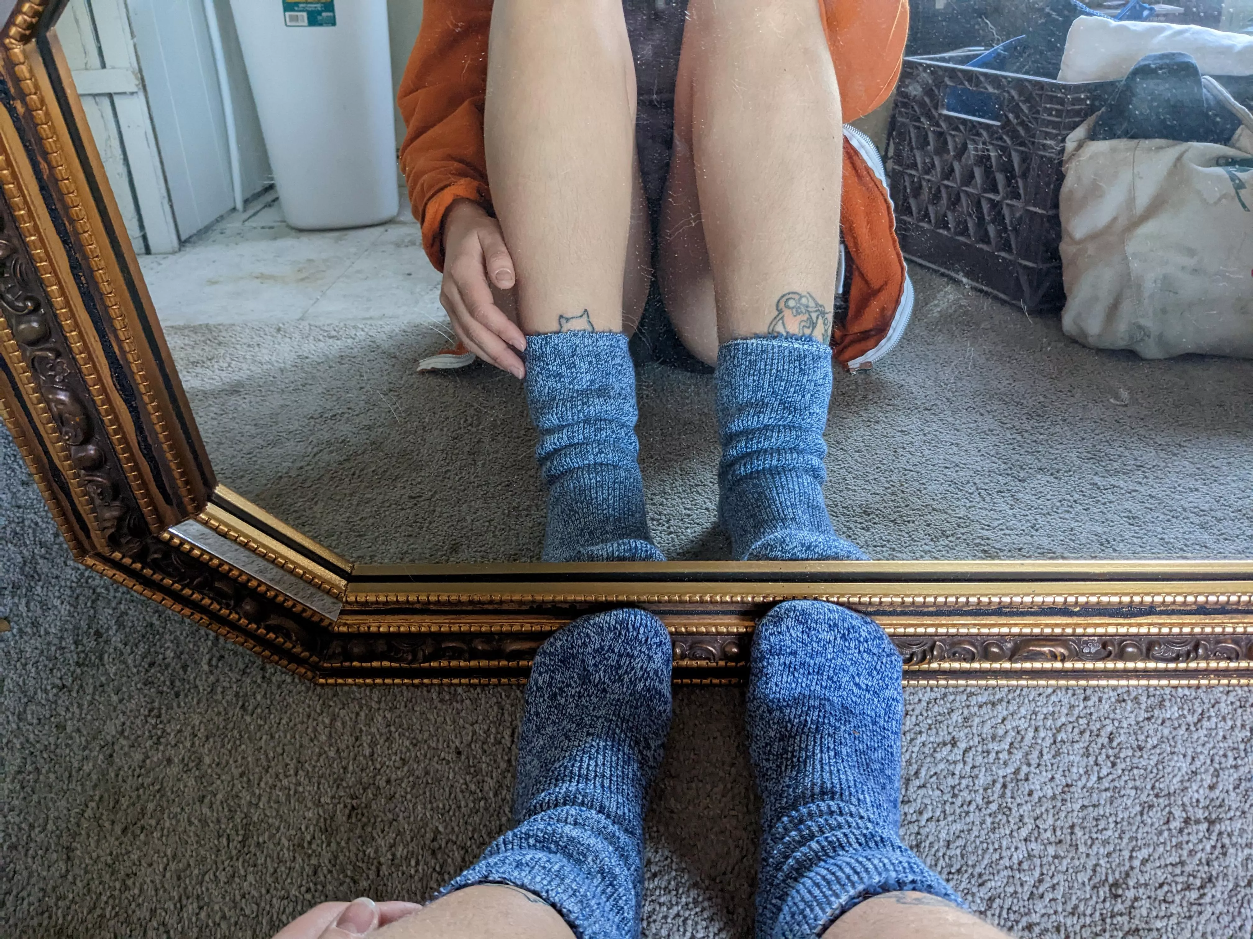 Fuzzy warm socks to knock the chill out