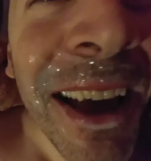 happiness is a face full of cum