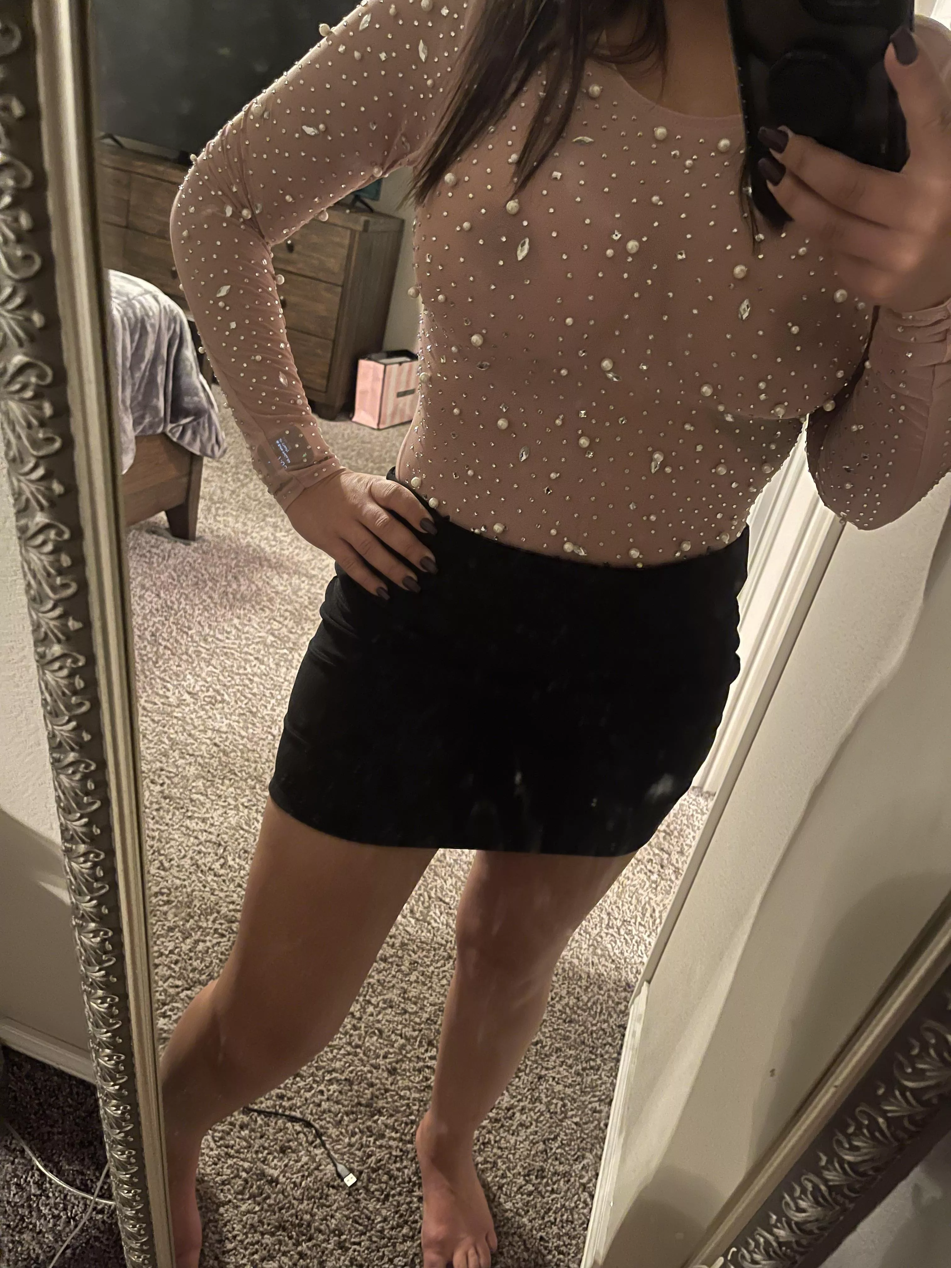 I got a lot of stares when I went out. I wonder why. 👀