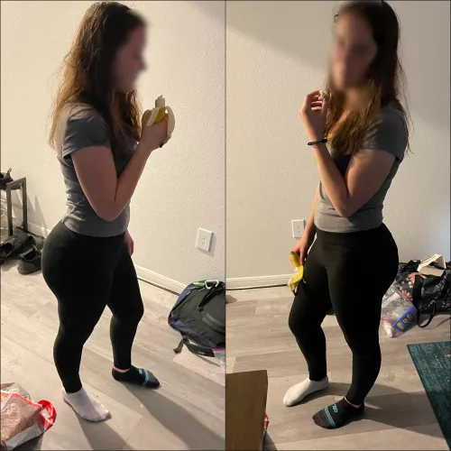 I was just minding my own business, eating a banana. 😋