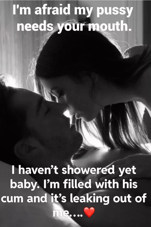 I’m filled with his cum