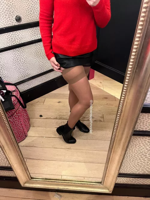 Just your ordinary next door neighbor in thigh highs at the mall