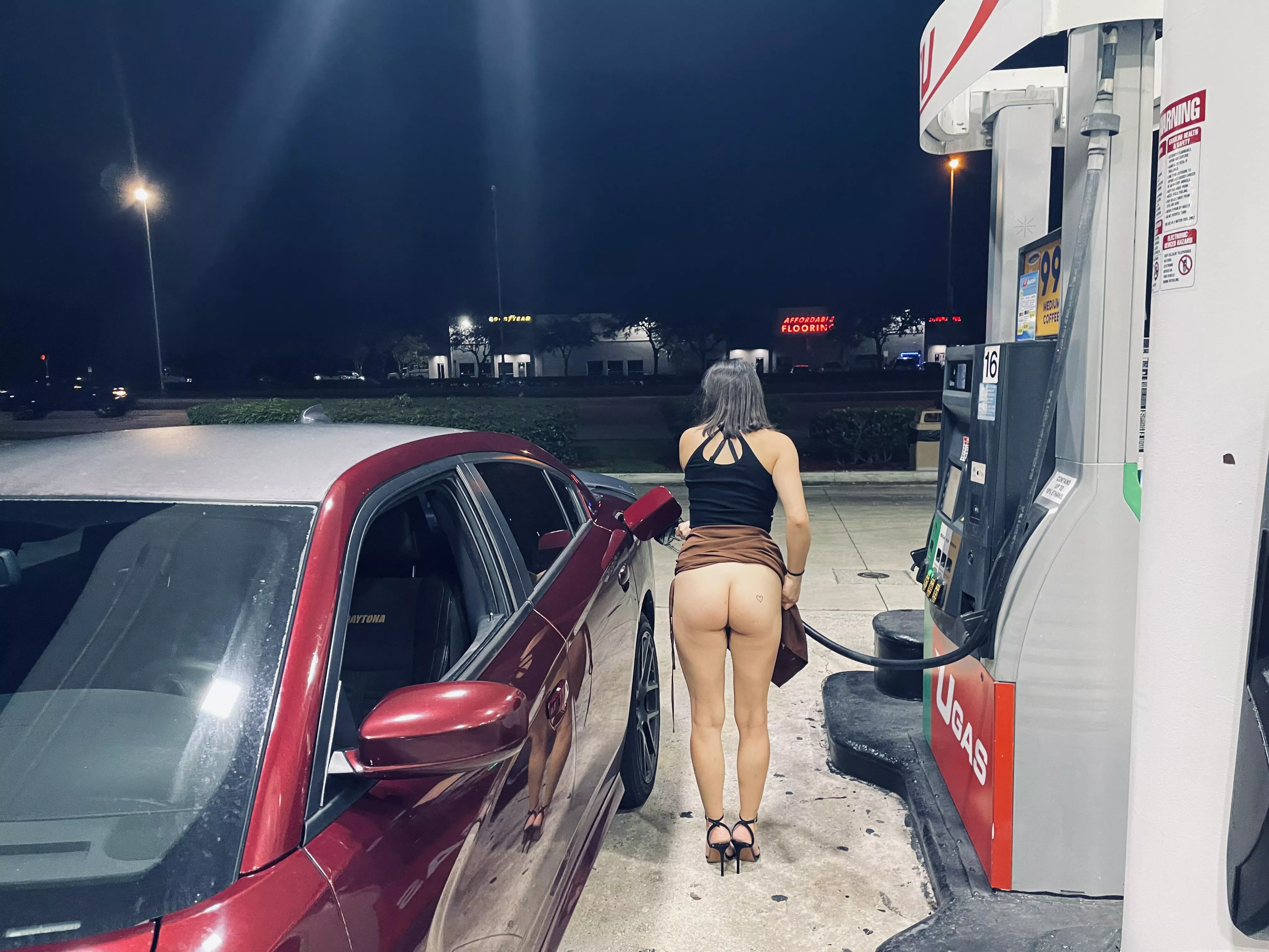 Late evening at the gas station [F]
