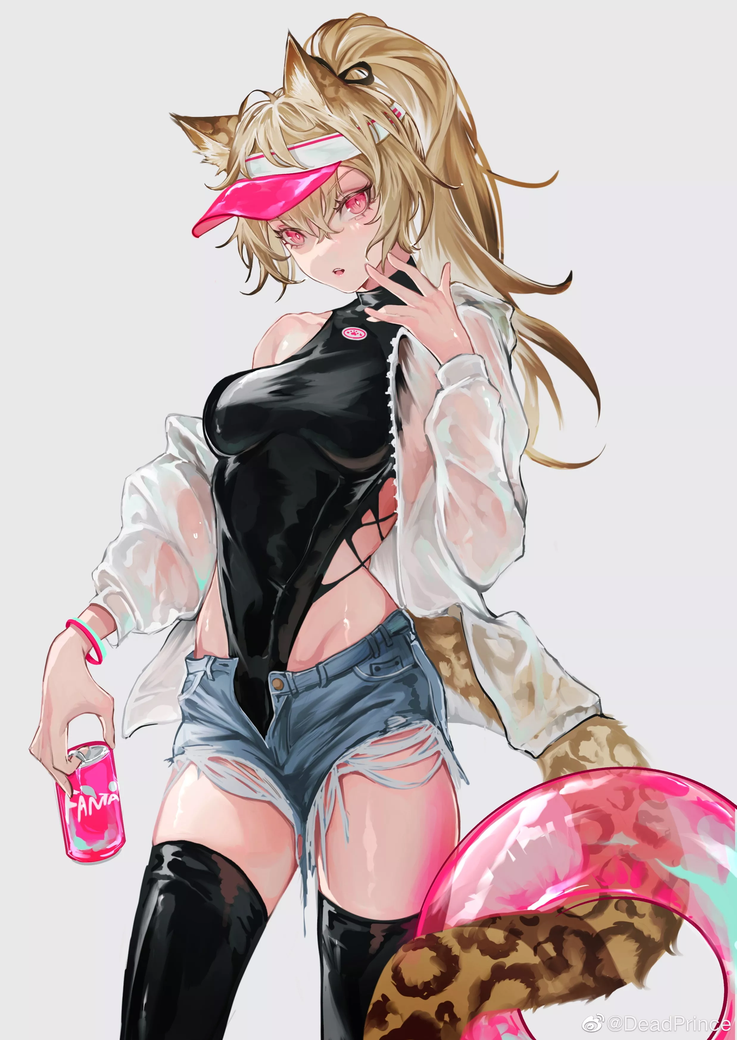 Leopard Girl Going Swimming (Deadprince) [Original]