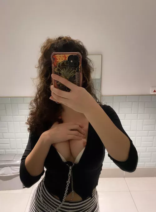 love taking naughty pics in public toilets! (f) ;)
