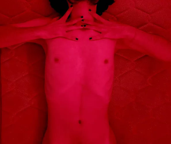 [M] Just playing around with some nailpaint & fairy lights......