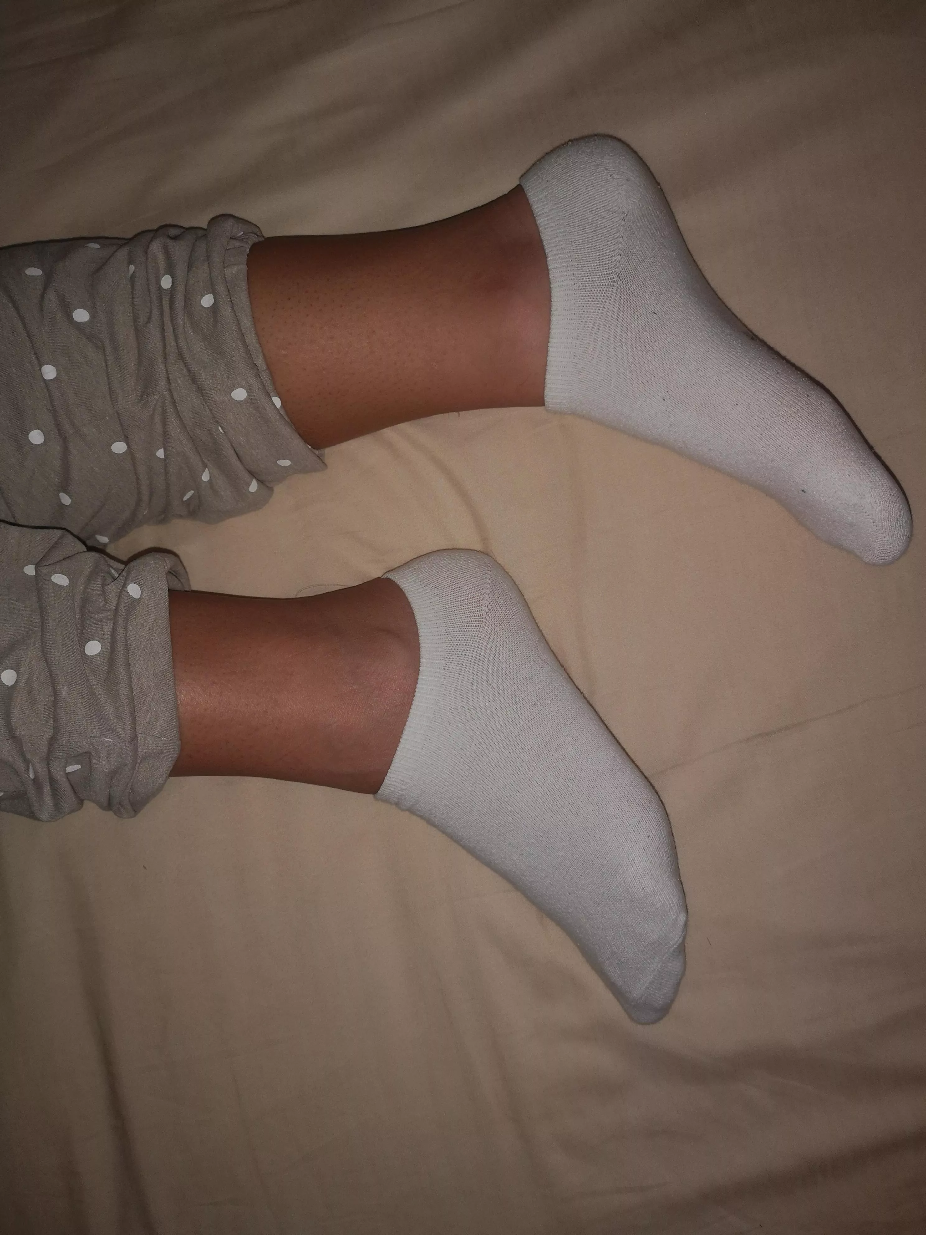 Ma femme se soir en socquettes