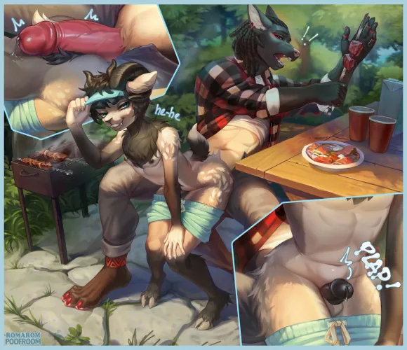 Meat is eager to get roasted (Poof-poof)