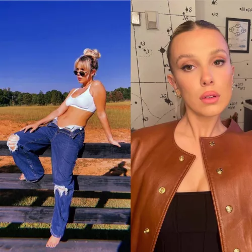 Millie Bobby Brown and a bi bud would be a lot of fun.