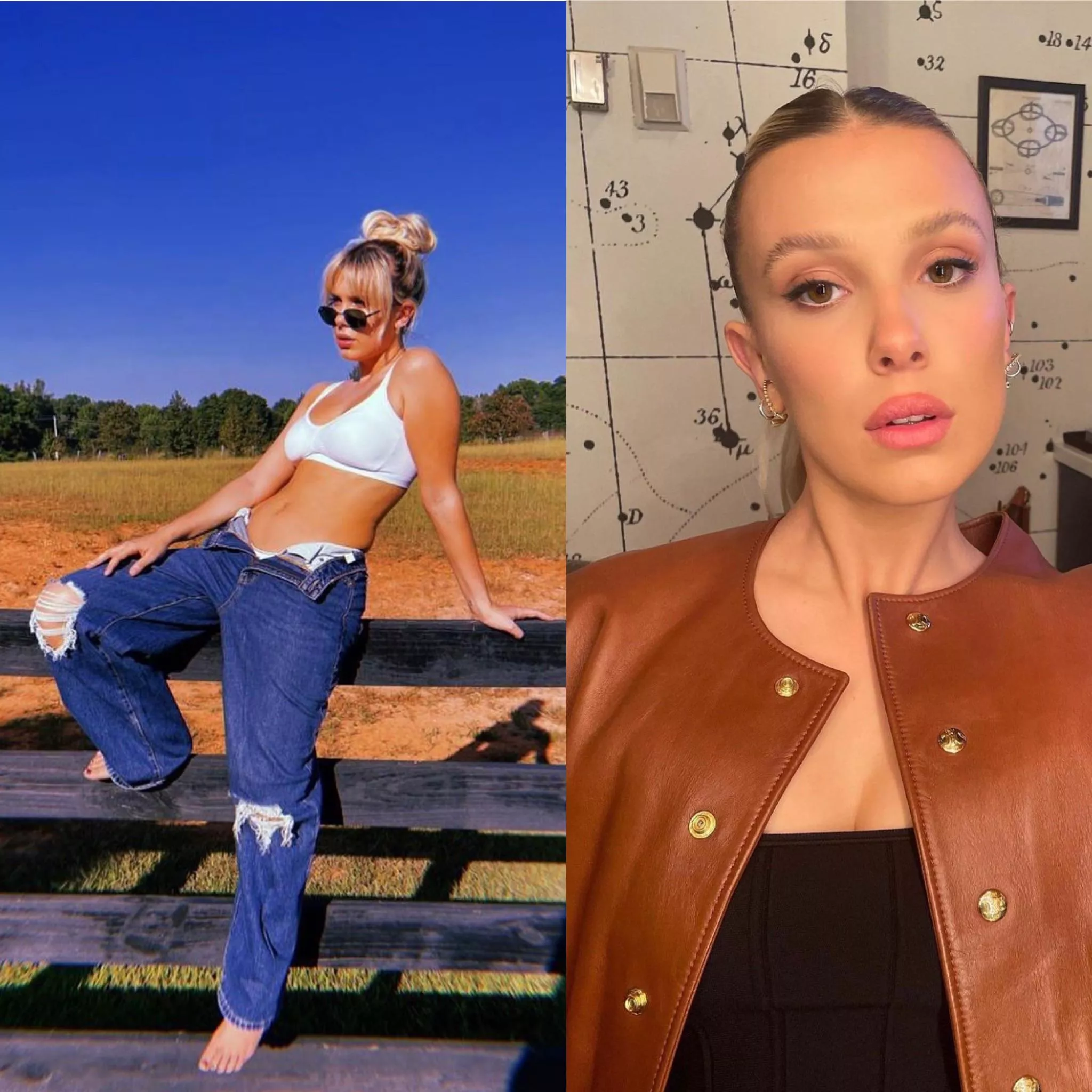 Millie Bobby Brown and a bi bud would be a lot of fun.