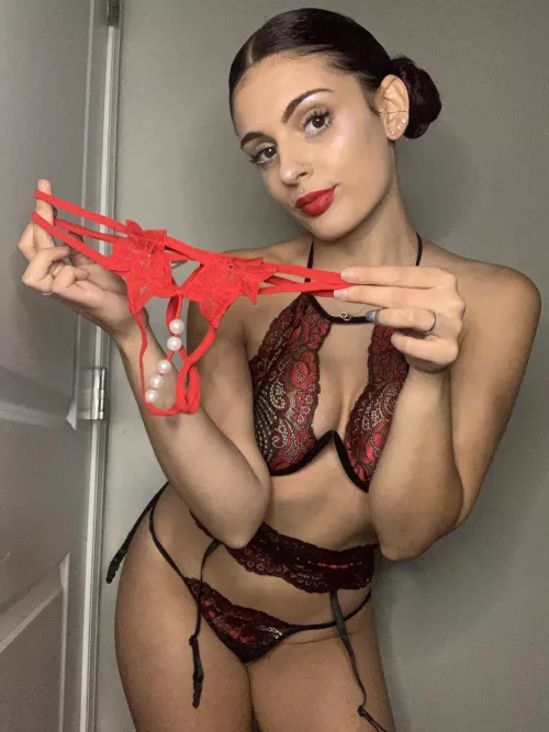 Mommy wants you to put on your panties like a good girl, i want to see that lace and pearls as i fuck you from the back with my rubber cock [F]