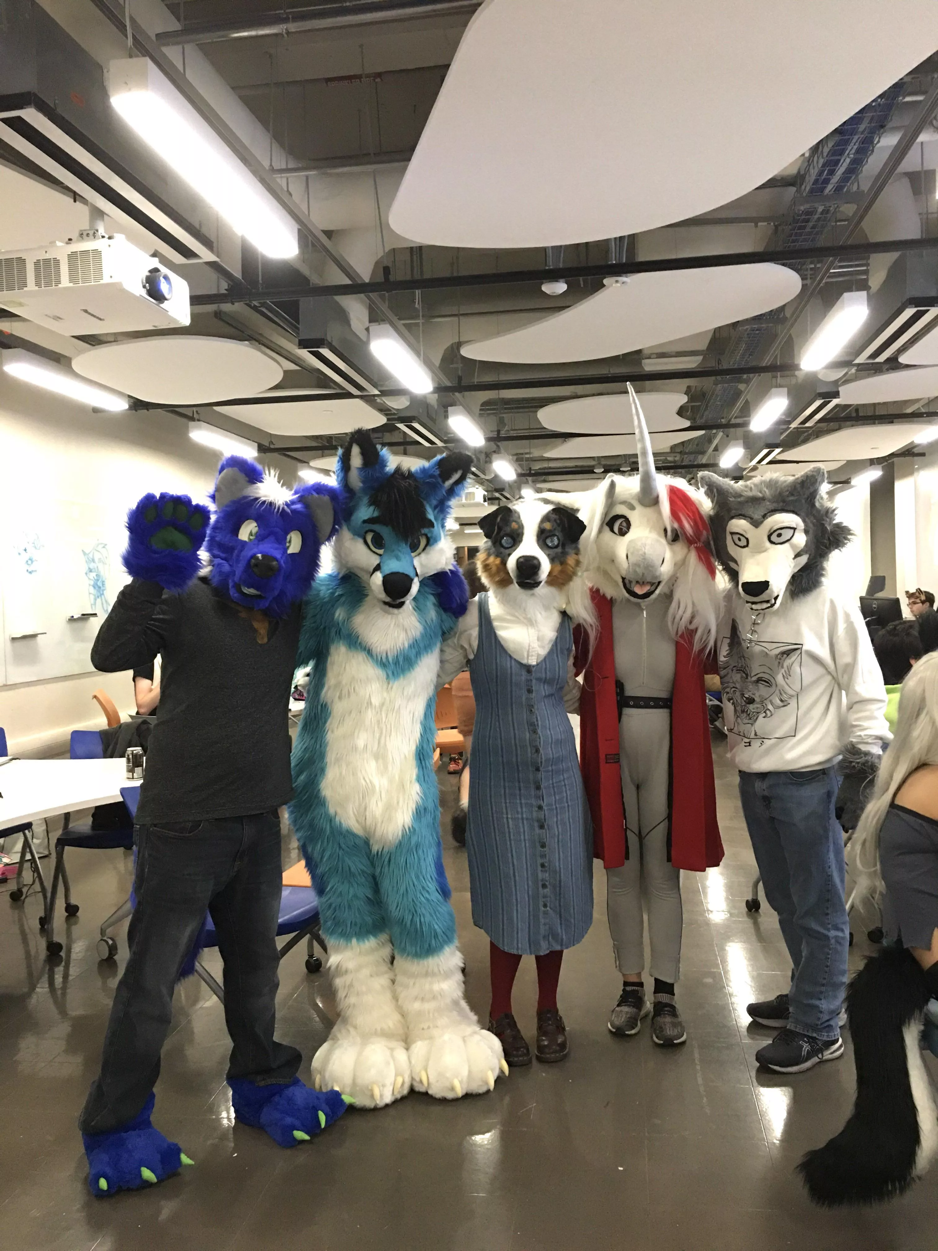 My college’s furry club put together a halloween party, and I had so much fun!