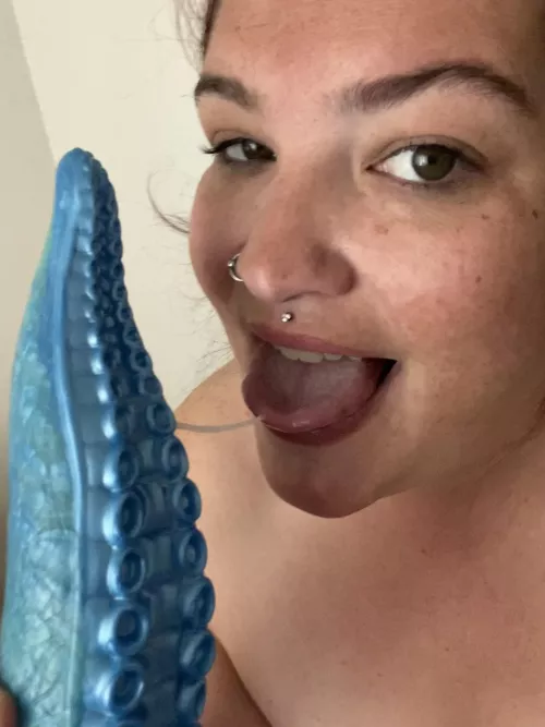 My new toy makes me feel so special! Should I post the video? 😉😘