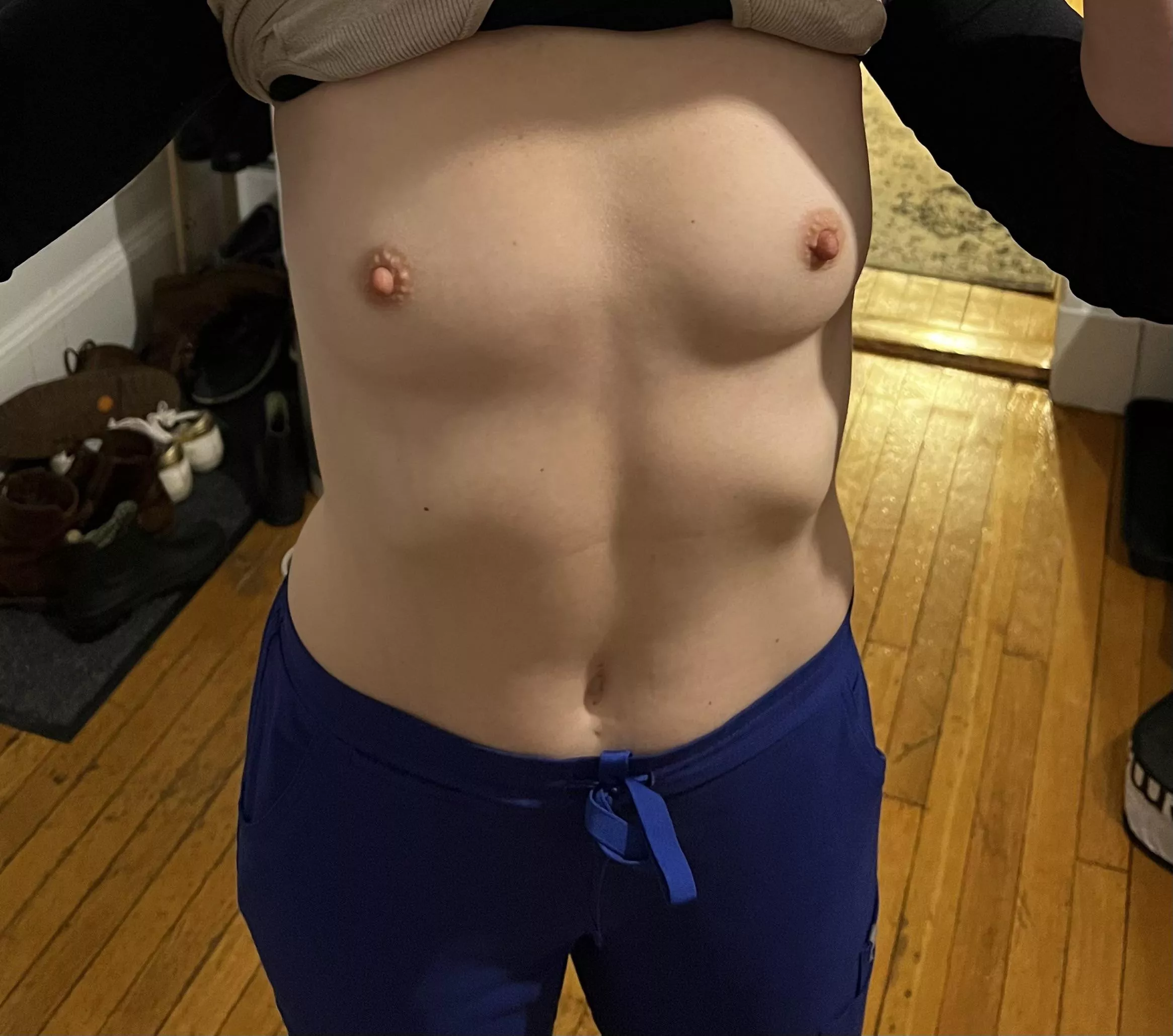 Post-shift flash [f]