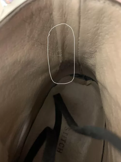 Question: is there a way to “smooth” this crease in my leather boots? Recently started wearing more and have developed an uncomfortable crease in the heel.