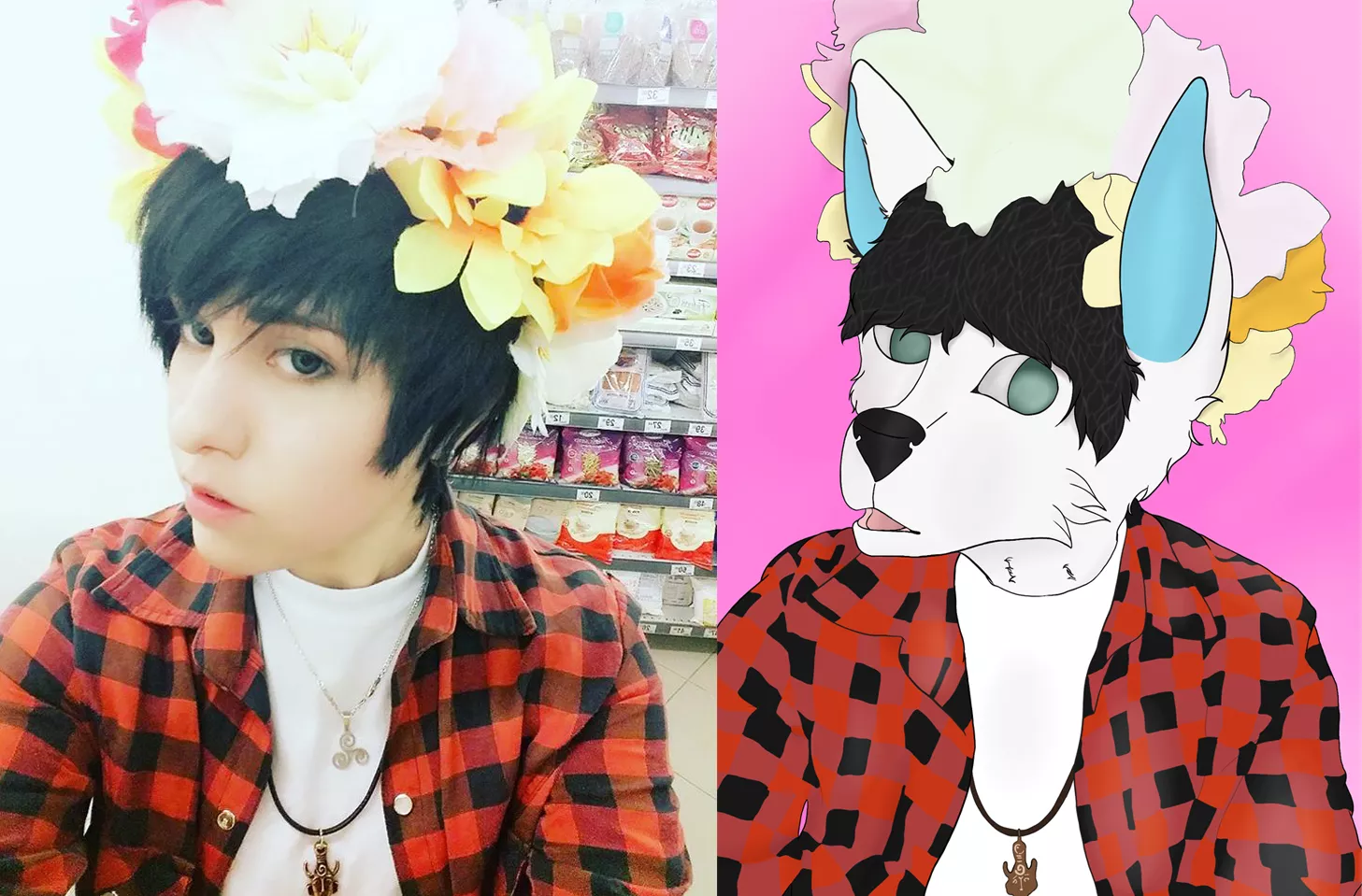 since i became furry no one wanted to be my friend anymore. but hey check this drawing a real furry friend did for me <3 at least i still got you guys :D