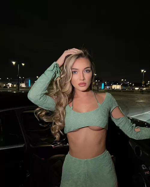 stepping out of the car