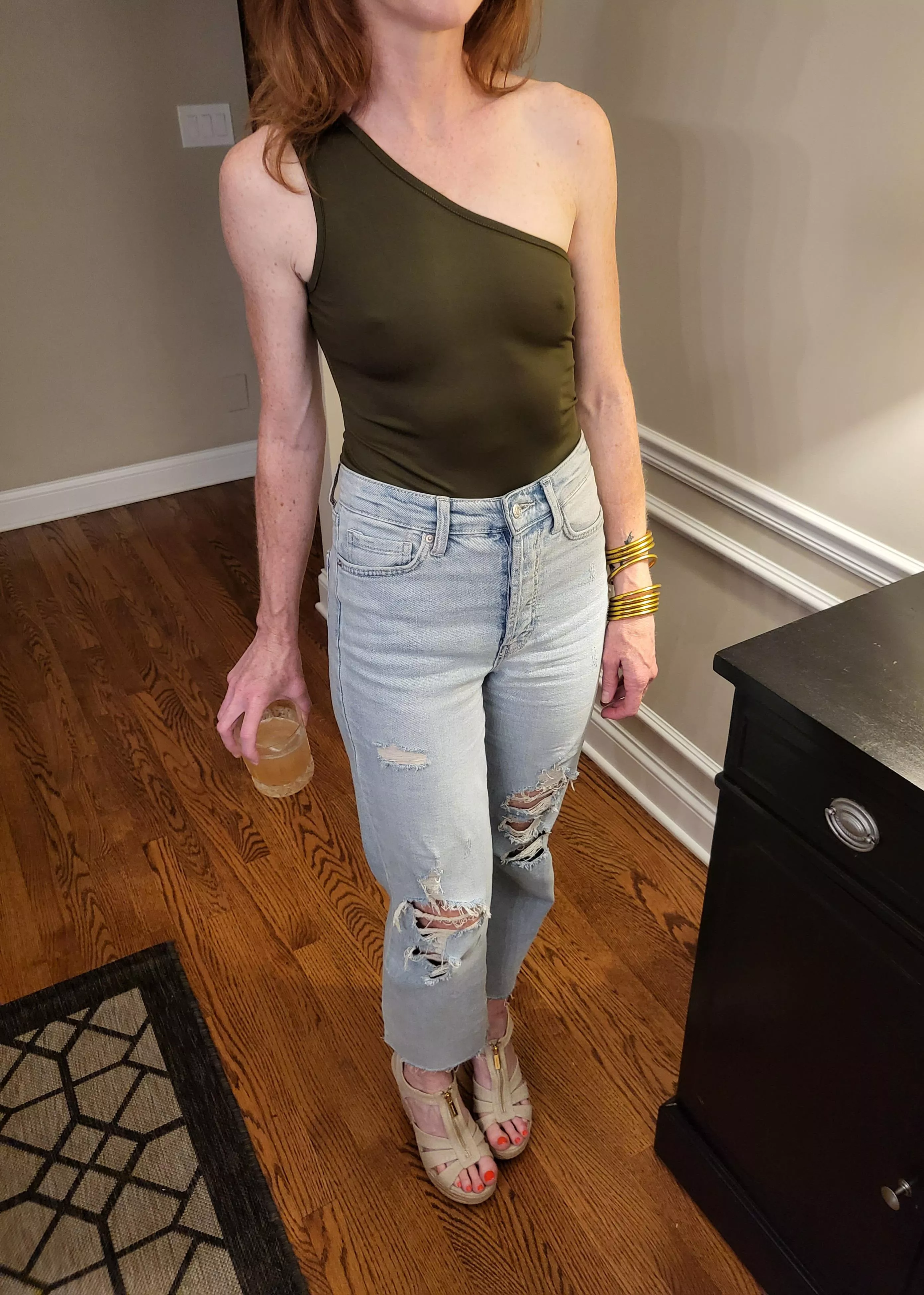 Still my fave hotwife date outfit. This bodysuit definitely did the trick. 💦