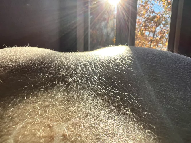 The fuzziest spot on my whole body 😛