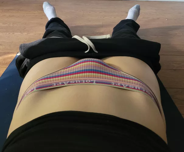 The panties really can't hide how big it is :)