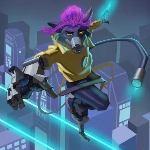 This is Walter my OC a hacker and thief in a cyberpunk world, watch out he might hack you and steal your heart! Commission open 2 slots left