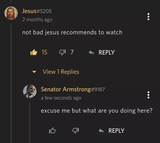 Was not expecting jesus to be here