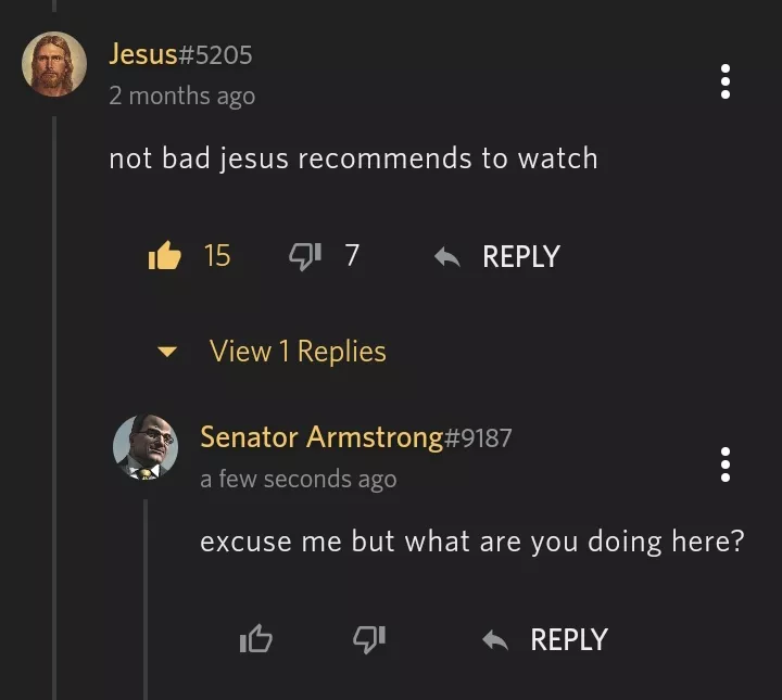 Was not expecting jesus to be here