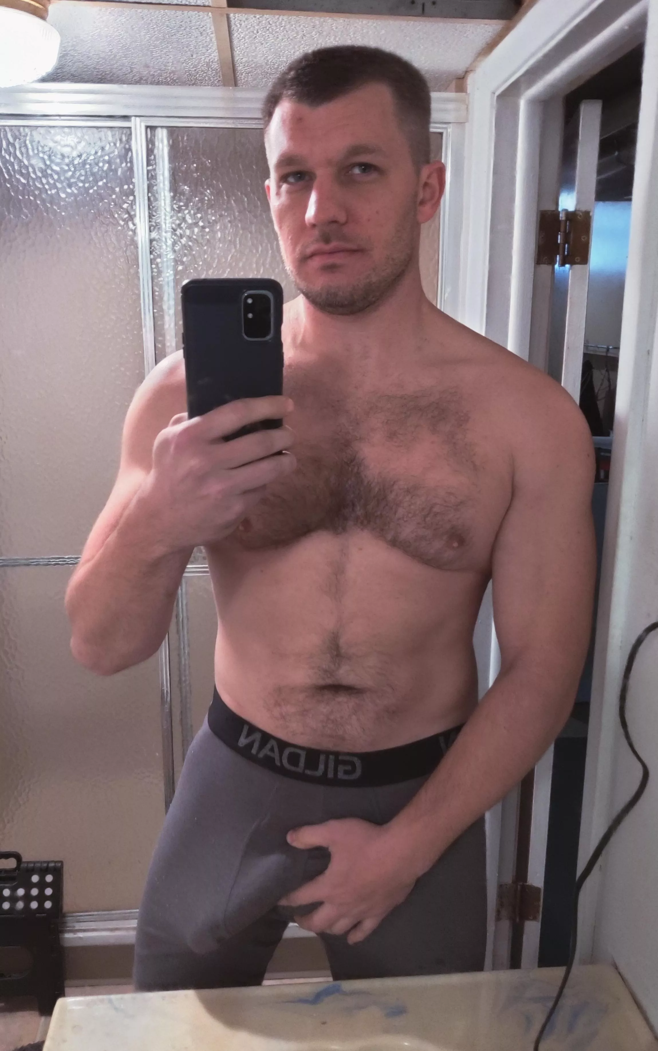 when the long boxer briefs don't help hide anything ;) (m)