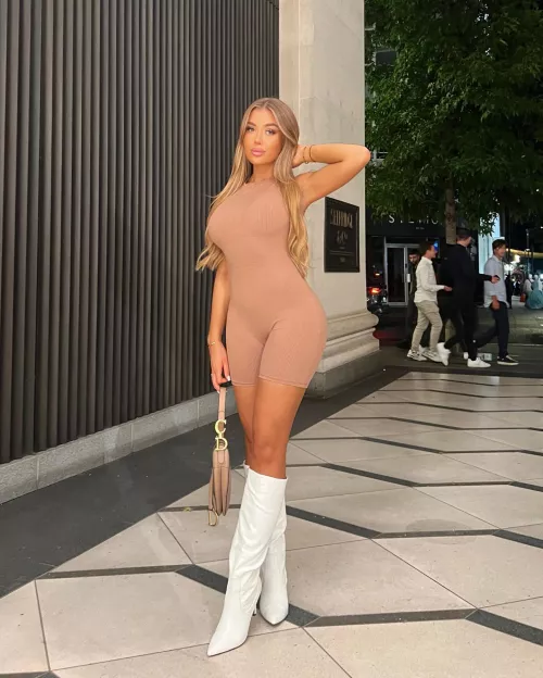 White Boots Out on the Town