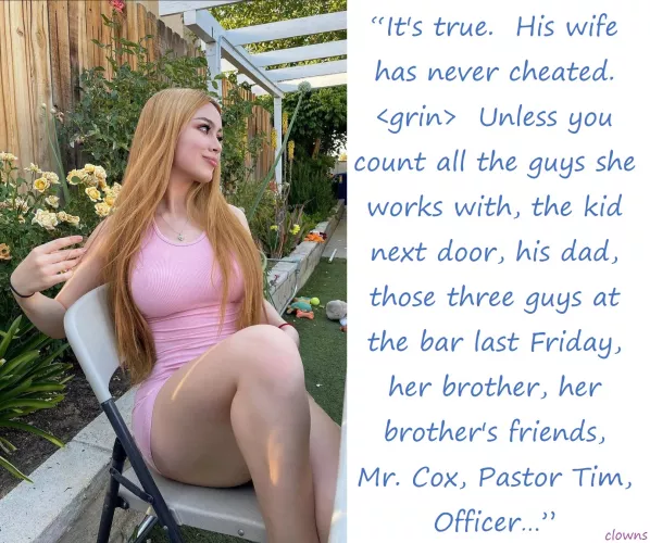 [wife] She gets around.