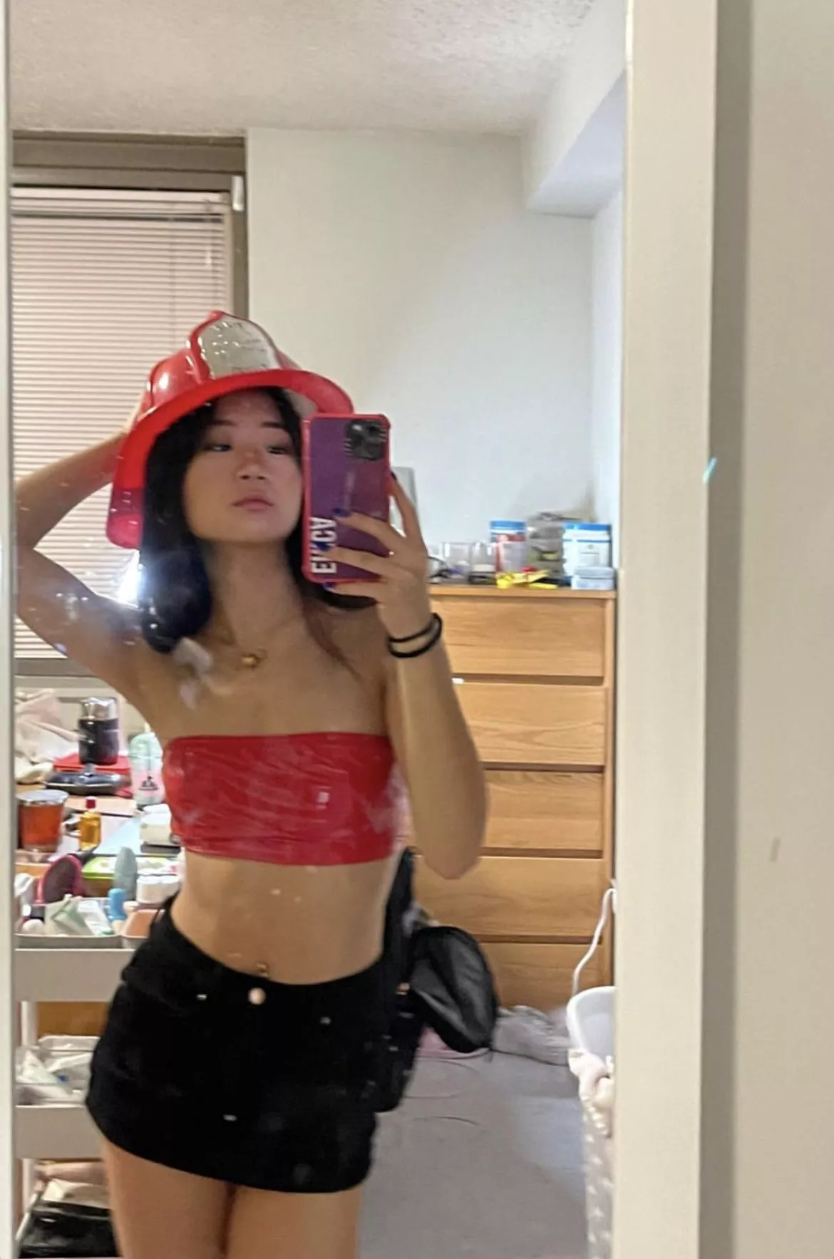 A professional firefighting outfit