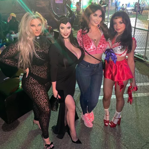 Angela and Friends At Halloween