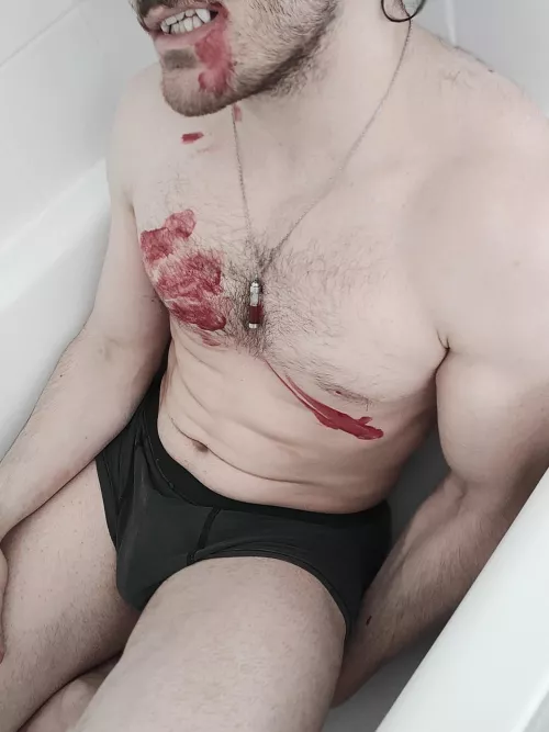 Bloody in the bath tub