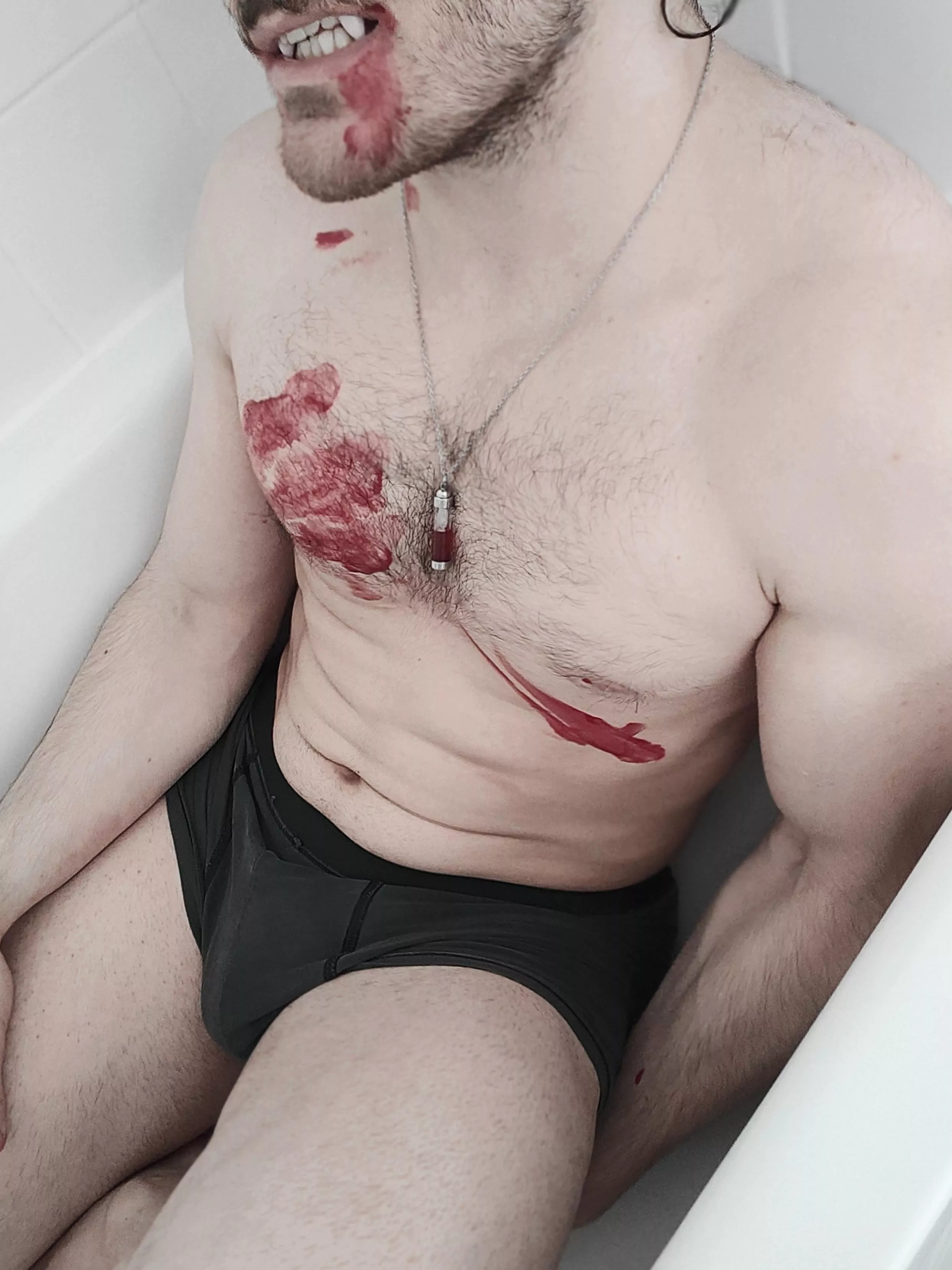 Bloody in the bath tub