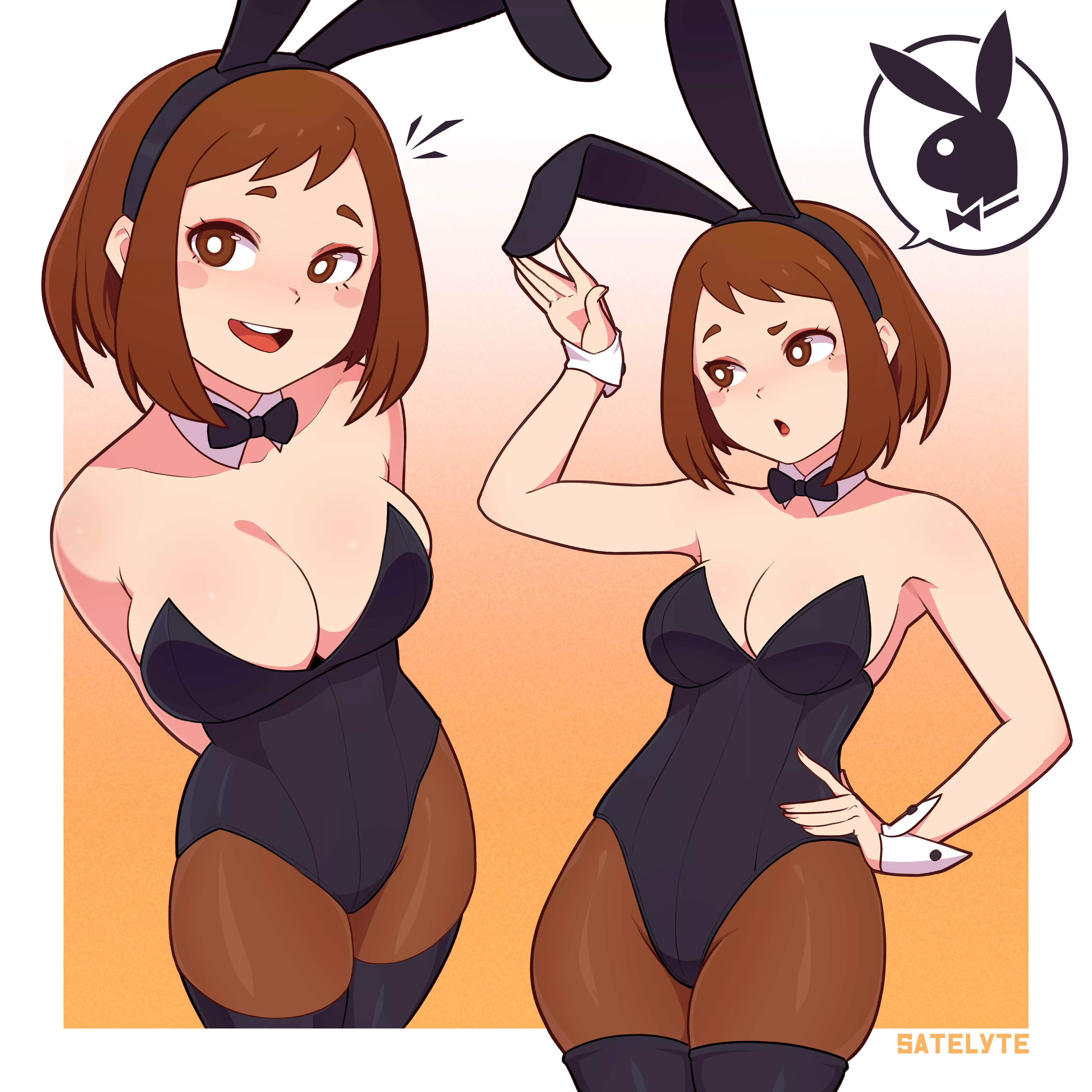 Bunny Girl Uraraka (Satelyte_) [My Hero Academia]