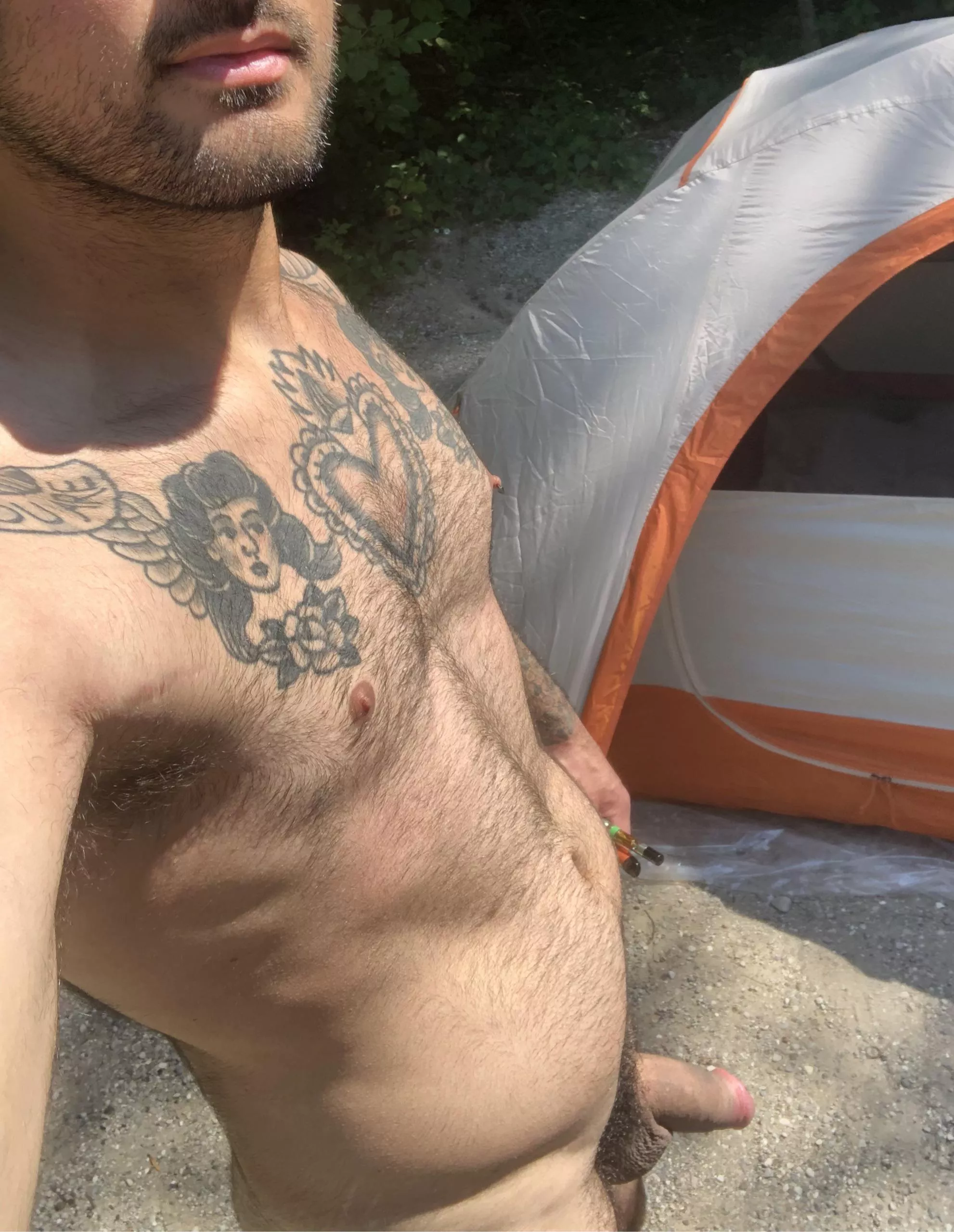 Camping action from the summer