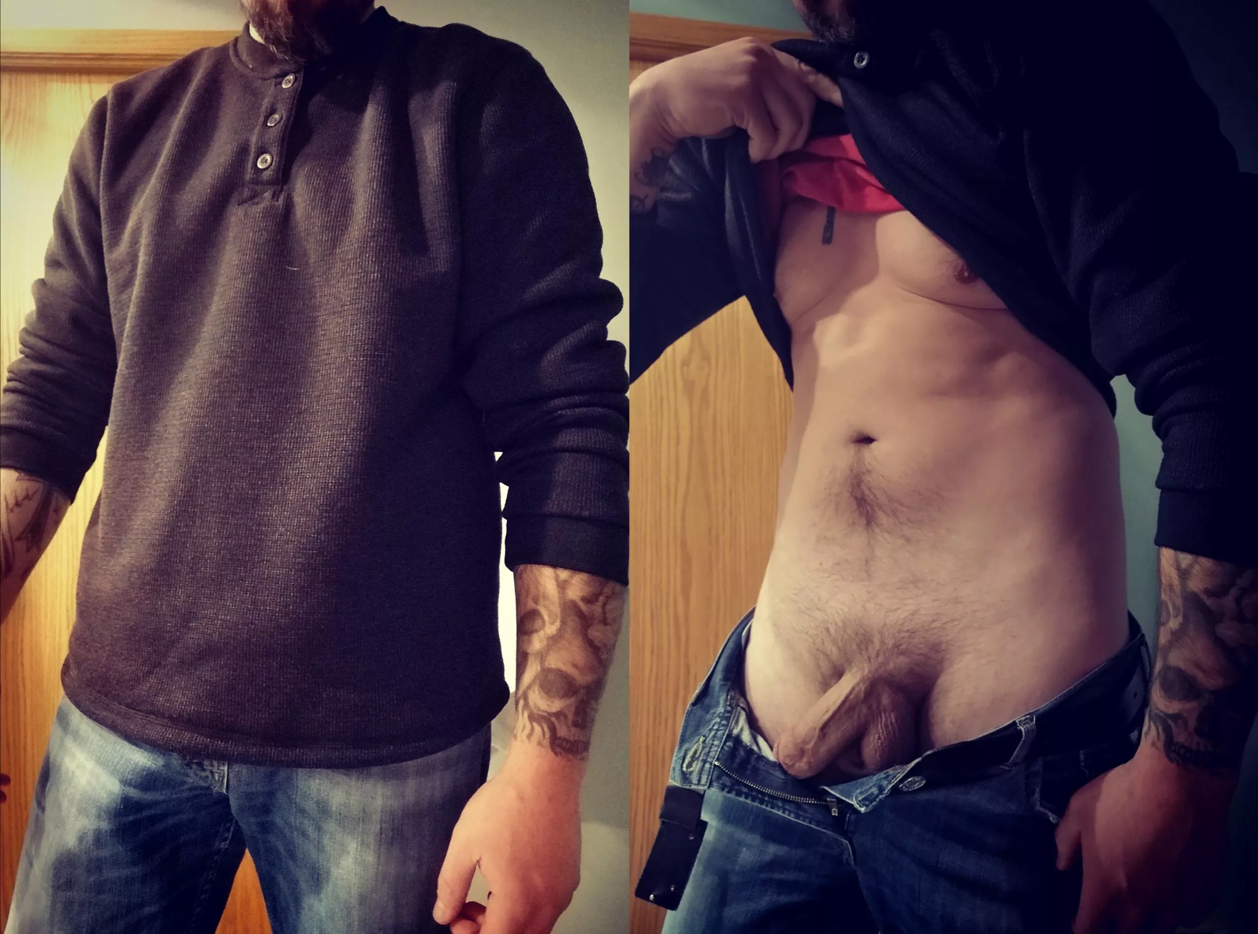 Do You Like Your Tattooed Dads Commando? (38)