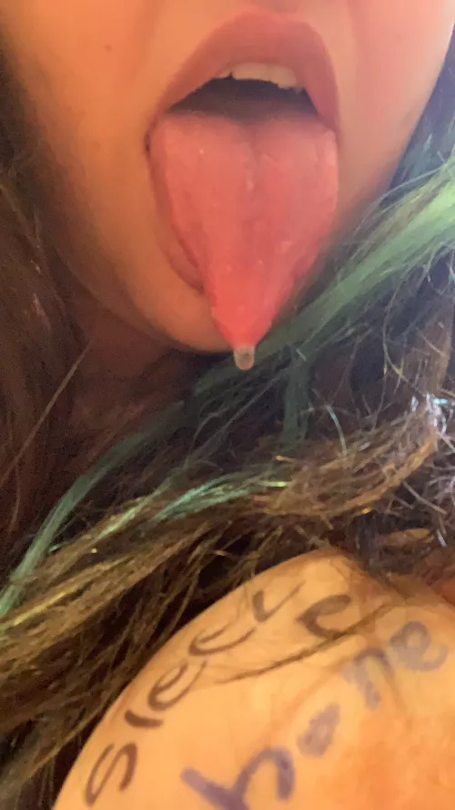 Drooling for white cock