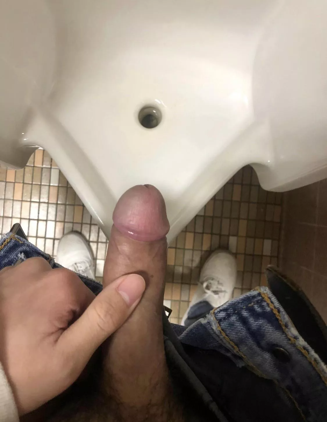 Ever seen an Asian cock at the urinal before?